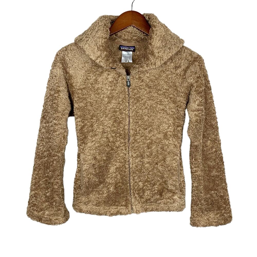 Patagonia Synchilla Curly-Q Fleece Jacket Full Zip Brown Fawn Women’s XS